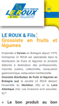 Mobile Screenshot of leroux-primeurs.fr